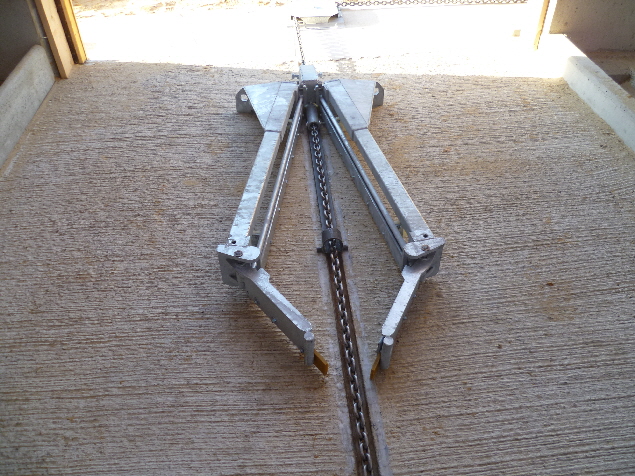 Klappschieber klappbar zum �berfahren