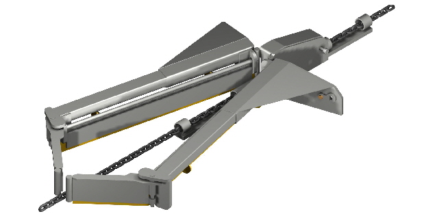 Klappschieber klappbar zum �berfahren